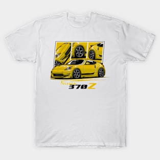 Yellow Nissan 370z JDM Car T-Shirt